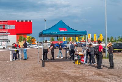 DHL Streik-stock-foto