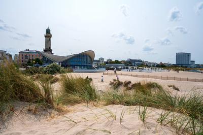 Strand in Warnem?nde-stock-foto