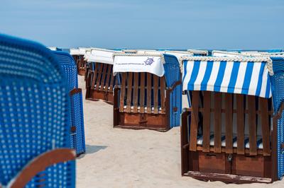 Strand in Warnem?nde-stock-foto