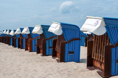 Strand in Warnem?nde-stock-foto