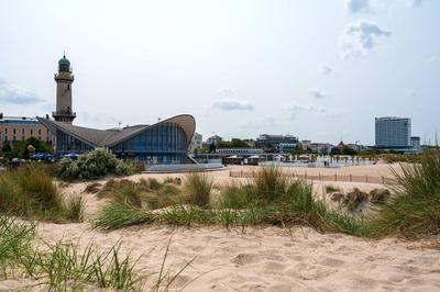 Strand in Warnem?nde-stock-foto