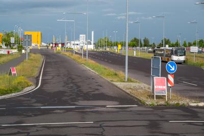DHL Streik-stock-foto