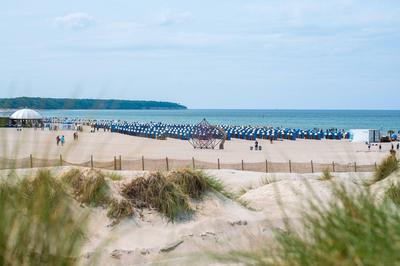 Strand in Warnem?nde-stock-foto