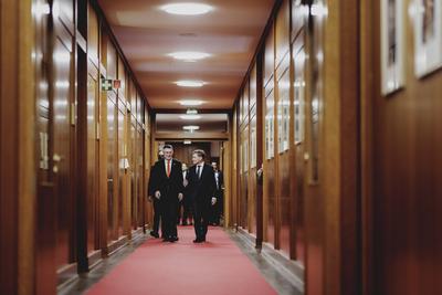 Aussenminister Wadephul empfaengt Gideon Sa’ar-stock-foto