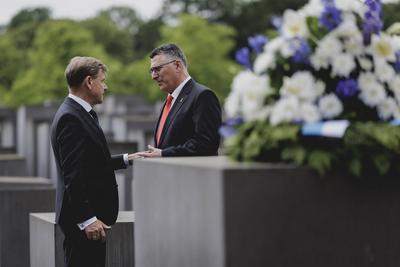 Aussenminister Wadephul empfaengt Gideon Sa’ar-stock-foto