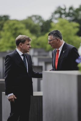 Aussenminister Wadephul empfaengt Gideon Sa’ar-stock-foto