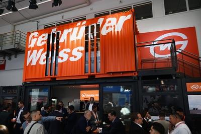 Messe M?nchen. Die transport logistic ist die weltweit gr?sste Fachmesse f?r Logistik, Mobilit?t, IT und Supply Chain Ma-stock-foto