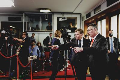 Aussenminister Wadephul empfaengt Gideon Sa’ar-stock-foto