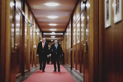 Aussenminister Wadephul empfaengt Gideon Sa’ar-stock-foto