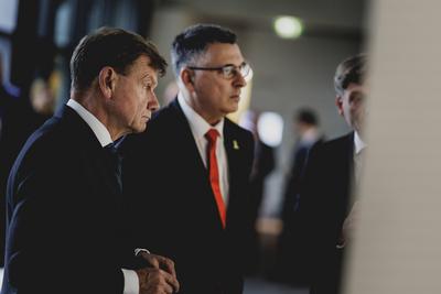 Aussenminister Wadephul empfaengt Gideon Sa’ar-stock-foto