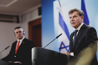 Aussenminister Wadephul empfaengt Gideon Sa’ar-stock-foto