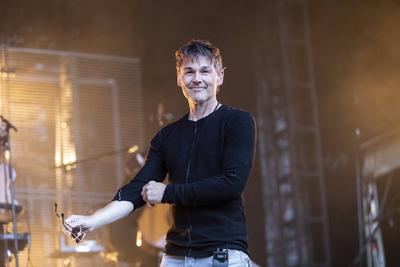 19/ a-ha, Saenger Morten Harket live in der Berliner Zitadelle Spandau am 21.08.18. Pop, Rock, Poprock, Synthie Pop, New-stock-photo