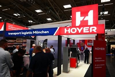 Messe M?nchen. Die transport logistic ist die weltweit gr?sste Fachmesse f?r Logistik, Mobilit?t, IT und Supply Chain Ma-stock-foto