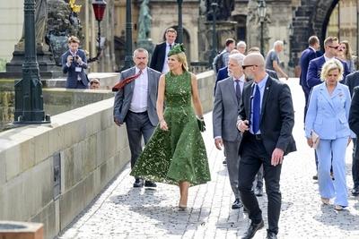 State visit to the Czech Republic Day 2, Praag, The Netherlands-stock-foto
