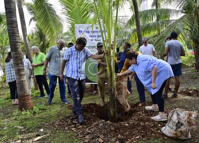 Plantation Drive On World Environment Day-stock-photo