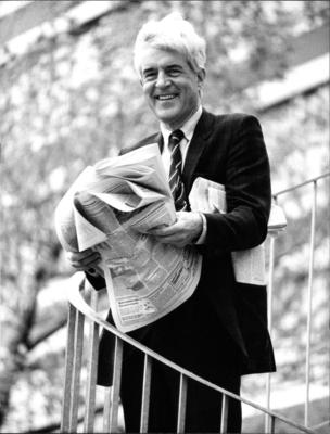 Regierungssprecher Peter Boenisch Deutscher Journalist und Sprecher der Regierung unter Bundeskanzler Helmut Kohl Peter-stock-foto