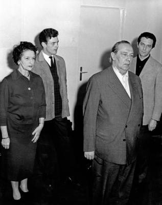 Simon Um die neunte Stunde Fernsehfilm Deutschland 1954 Regie Gustav Burmester Darsteller Ca-stock-foto