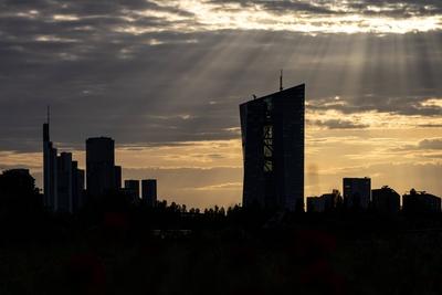 Die Europ?ische Zentralbank (EZB) in Frankfurt am Main-stock-foto