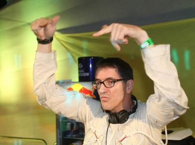DJ Dr. Motte auf dem - Nature One - Festival f?r elektronische Musik in Kastellaun im Hunsr?ck-stock-photo