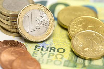 Euro Geldscheine und M?nzen-stock-foto