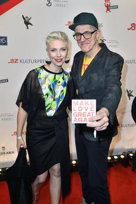 Dr. Motte mit Ellen Dosch beim 29. B.Z. Kulturpreis 2020 im Haus der Berliner Festspiele. Berlin, 28.01.2020 *** Dr Mot-stock-photo