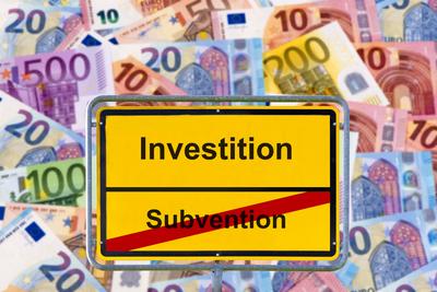 Investition statt Subvention-stock-foto