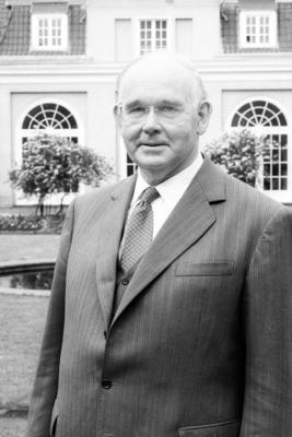 Prof Dr Peter Ludwig Kunstsammler und Schokoladenfabrikant Trumpf Schokolade-stock-foto