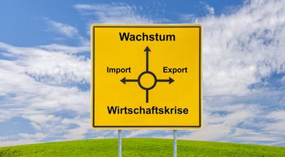 Von der Wirtschaftskrise zum Wachstum-stock-foto