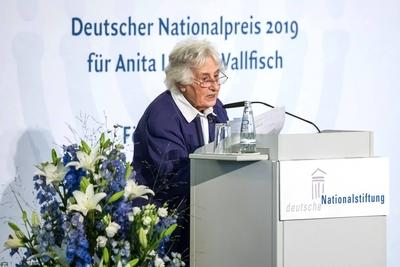 Berlin Nationalpreis f?r Holocaust ?berlebende Anita Lasker Wallfisch Die Holocaust Ueberlebende An-stock-foto