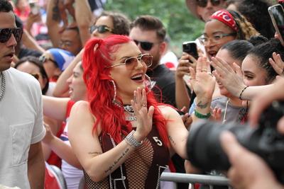 Famous people at 2025 puerto rican day parade in new york.-stock-photo