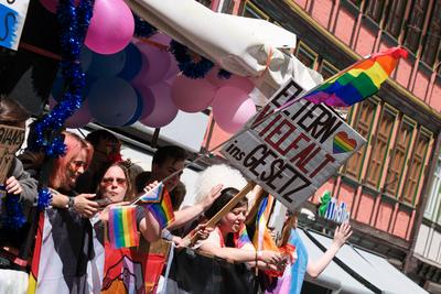 07.06.2025 In Wernigerode im Landkreis Harz in Sachsen-Anhalt fand der Christopher Street Day 2025 (CSD) statt. Unter de-stock-photo