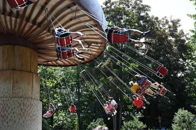 Der Europa-Park ist ein Freizeit- und Themenpark in Rust, Baden-W?rttemberg, Deutschland; durch die Lockerungen der Coro-stock-photo