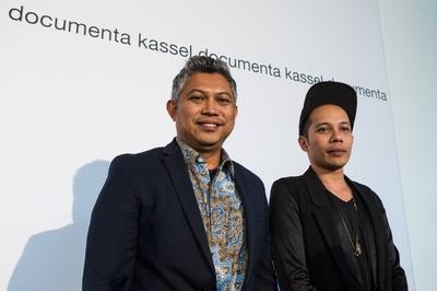 ruangrupa ?bernimmt K?nstlerische Leitung der documenta 15 Ade Darmawan und Farid Rakun von ruangru-stock-foto