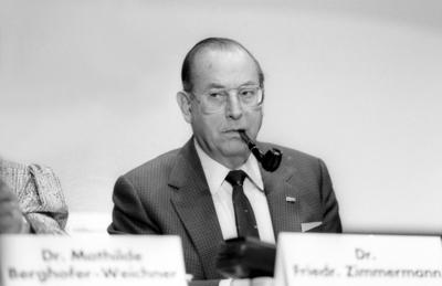 Friedrich Zimmermann CSU CSU Kongress in M?nchen-stock-foto