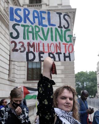 Freedom Flotilla 'Madleen' Protest-stock-photo