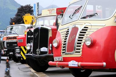 07.06.2025 Sarnen Kanton Obwalden Schweiz. An Pfingsten treffen sich ueber 500 Oldtimer in Sarnen OW. Bild Saurer Oldtim-stock-photo