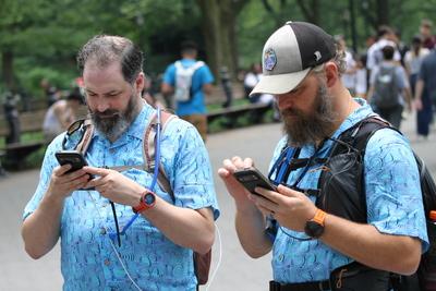 Pokemon go fest 2025 at central park-nyc.-stock-foto
