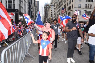 (new) the 68th national puerto rican day parade was held on june 8th 2025, new york city, ny, u. S. A. The theme for 202-stock-foto