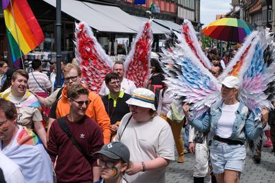 07.06.2025 In Wernigerode im Landkreis Harz in Sachsen-Anhalt fand der Christopher Street Day 2025 (CSD) statt. Unter de-stock-photo