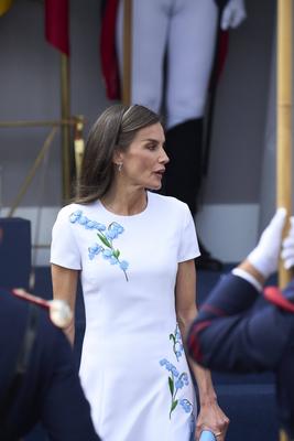 Spanish Royals Attend the Armed Forces Day-stock-foto