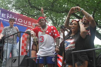 Famous people at 2025 puerto rican day parade in new york.-stock-photo