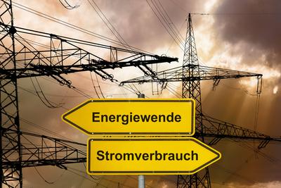 Energiewende durch weniger Stromverbrauch-stock-foto