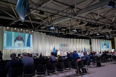 Iraqi President Abdul Latif Jamal Rashid participates with leaders, heads of state, and delegations in the Oceans Conference in Nice,-stock-foto