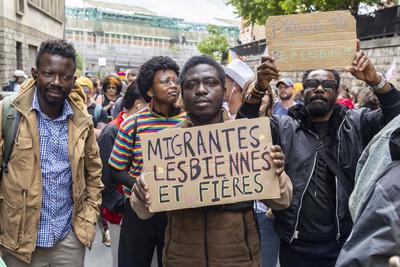 2025 Pride March In Paris Suburbs-stock-photo