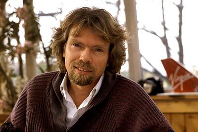 Richard Branson, in seinem Londoner Hausboot Richard Branson, Virgin Ltd. Music Entertainment, Virgin Ltd. London Londo-stock-foto