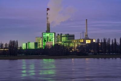 Kraftwerk Lausward-stock-foto
