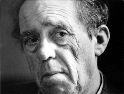 Heinrich B?ll Die Abbildung zeigt ein Portrait von Heinrich B?ll, einer der bedeutendsten deutschen Schriftsteller., Cop-stock-foto