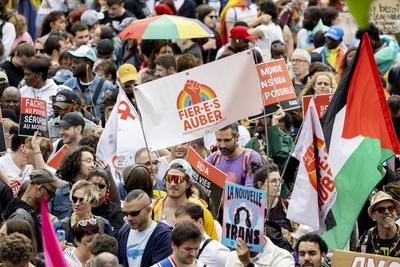 2025 Pride March In Paris Suburbs-stock-photo