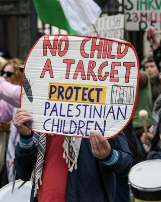 Freedom Flotilla 'Madleen' Protest-stock-photo