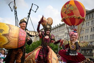 Berlin, Eindr?cke vom Karneval der Kulturen-stock-photo